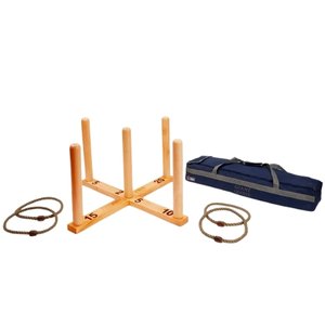 Jeu de lancer d’anneaux en bois pour événement convivial à Metz